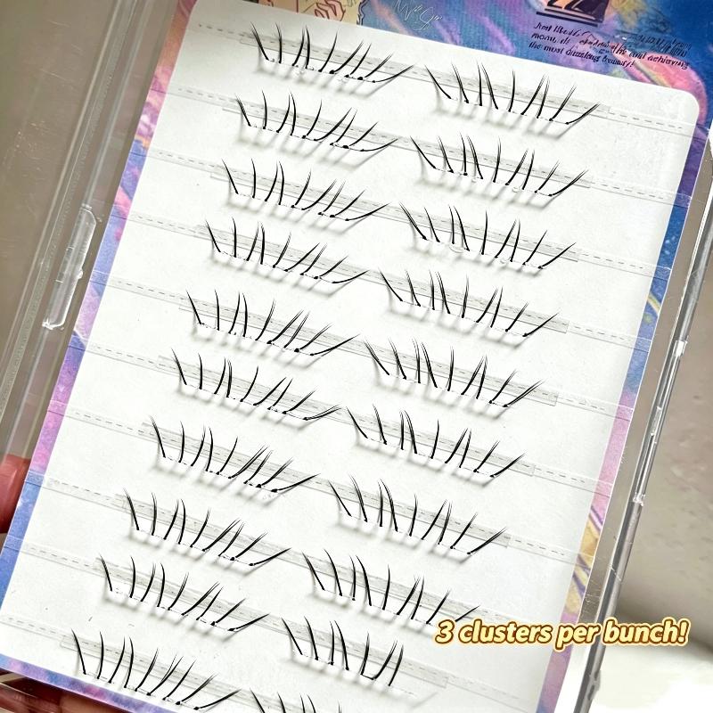 Eyelash Extension Adhesive - مجموعة رموش سفلية طبيعية كوميدية ذاتية