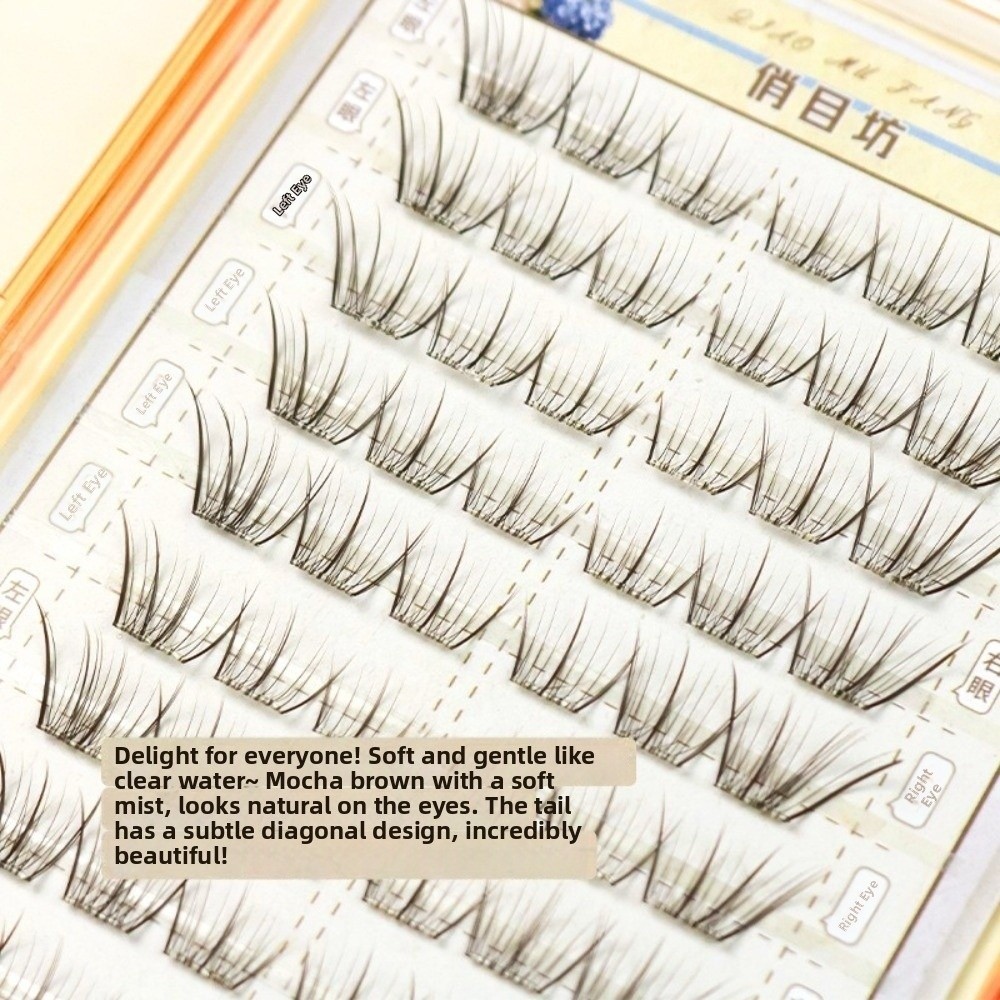 Eyelash Extension No 10 - رموش صناعية ذاتية اللصق بلون بني