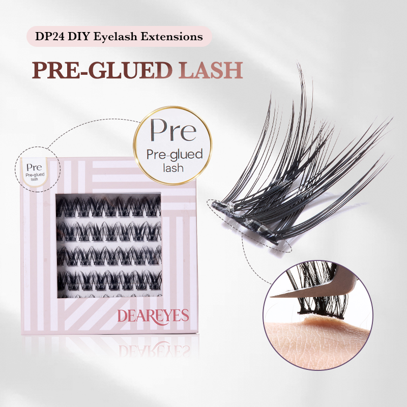Eyelash Extension No 10 - رموش DearEyes DP-24 ذاتية اللصق لتمديد