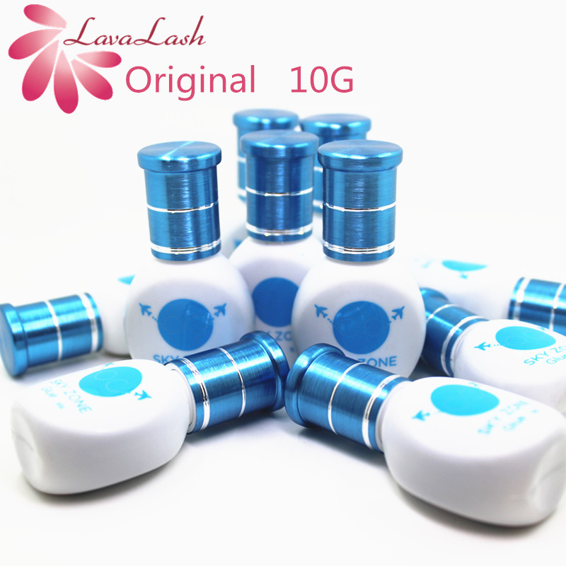 Eyelash Extension No 10 - 10 زجاجات/مجموعة من غراء سكاي زون