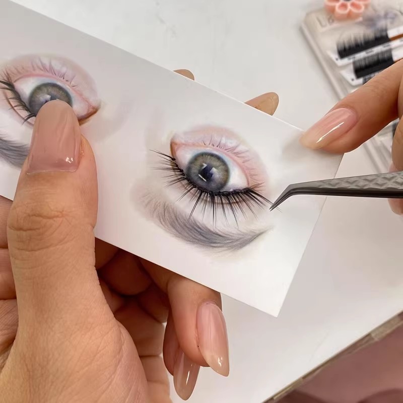 Eyelash Extension Aftercare - بطاقات رسم رموش قابلة لإعادة الاستخدام