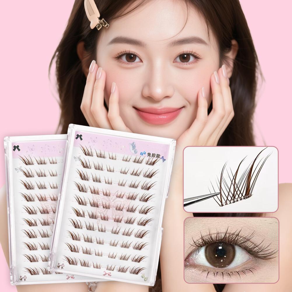 Eyelash Extension No 10 - لا حاجة الغراء الثعلب تأثير العين