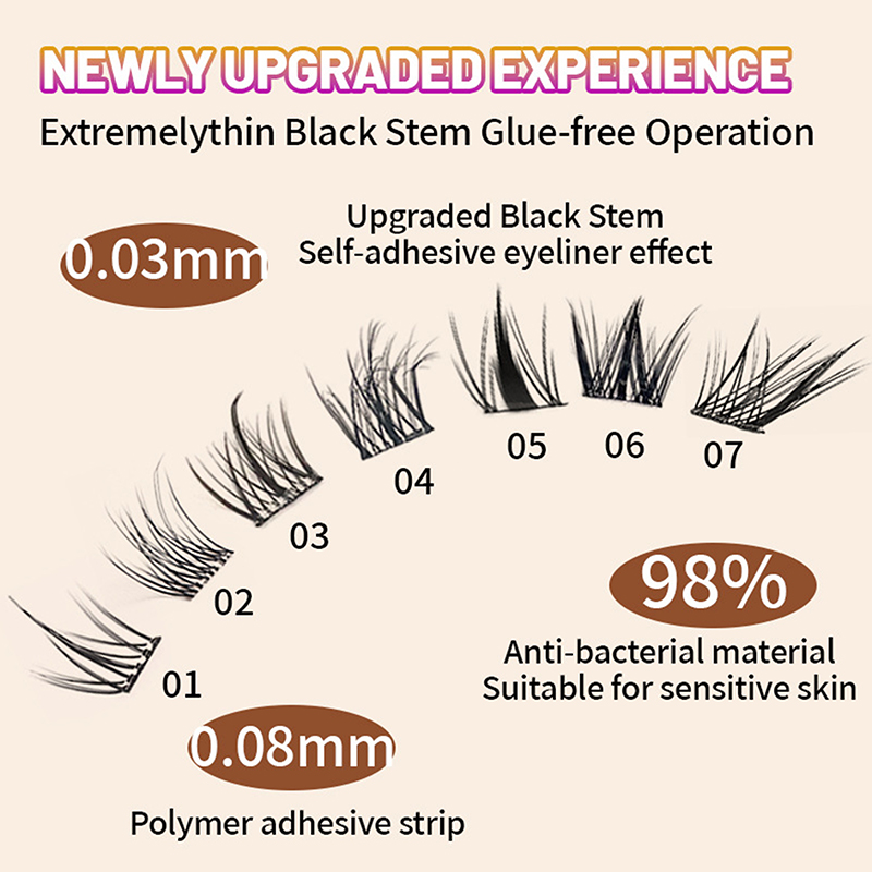 100-160 العنقودية رمش تمديد لا - مراجعة Eyelash Extension No 10 وسعره