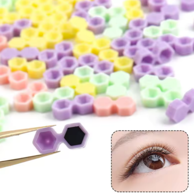أكواب لاصق الرموش بفتحتين على  - مراجعة Eyelash Extension Usa وسعره
