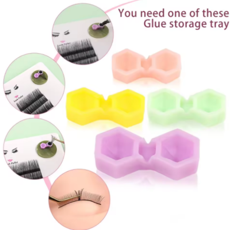 أكواب لاصق الرموش بفتحتين على  - مراجعة Eyelash Extension Usa وسعره