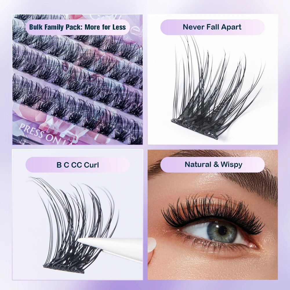مجموعات الرموش ذاتية اللصق من  - مراجعة Eyelash Extension No 10 وسعره