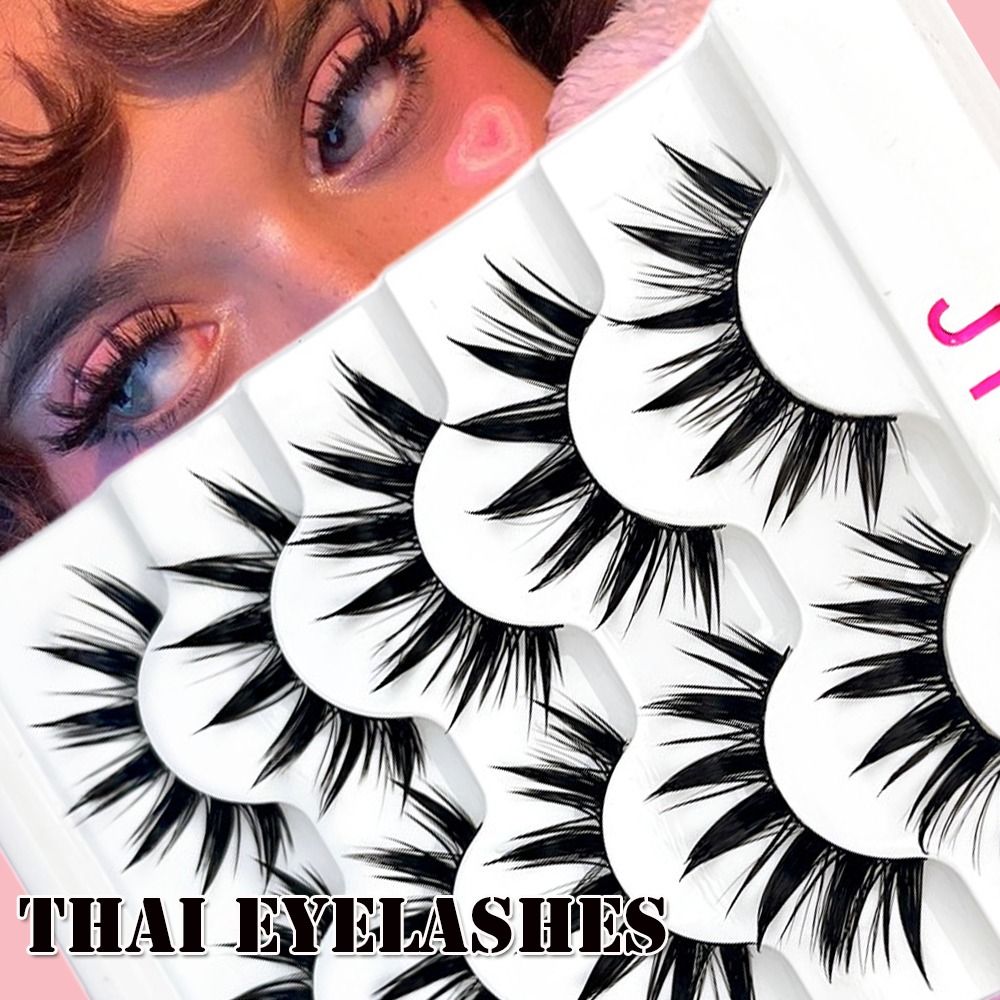 5 أزواج الرموش كوس الرقص أداء  - مراجعة Eyelash Extension Japanese وسعره