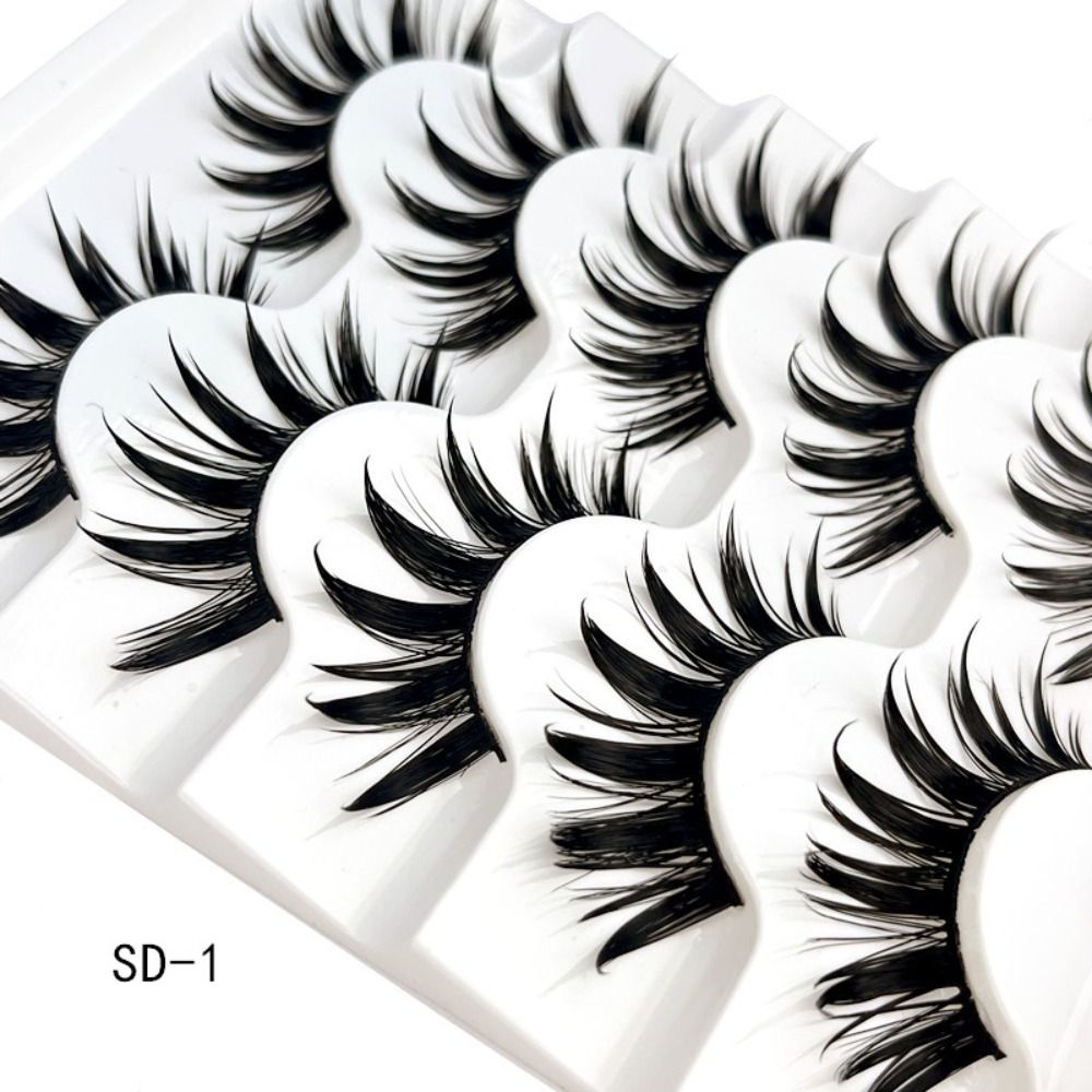 5 أزواج الرموش كوس الرقص أداء  - مراجعة Eyelash Extension Japanese وسعره