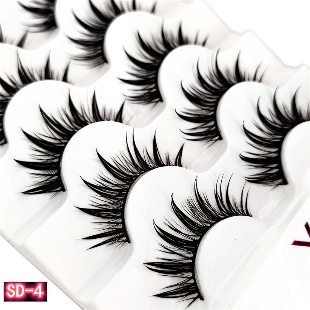 5 أزواج الرموش كوس الرقص أداء  - مراجعة Eyelash Extension Japanese وسعره